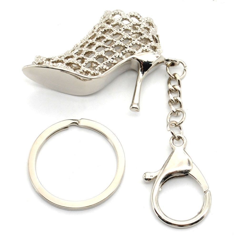 Keychain Silver Mesh High Heel - Picture 3 of 3
